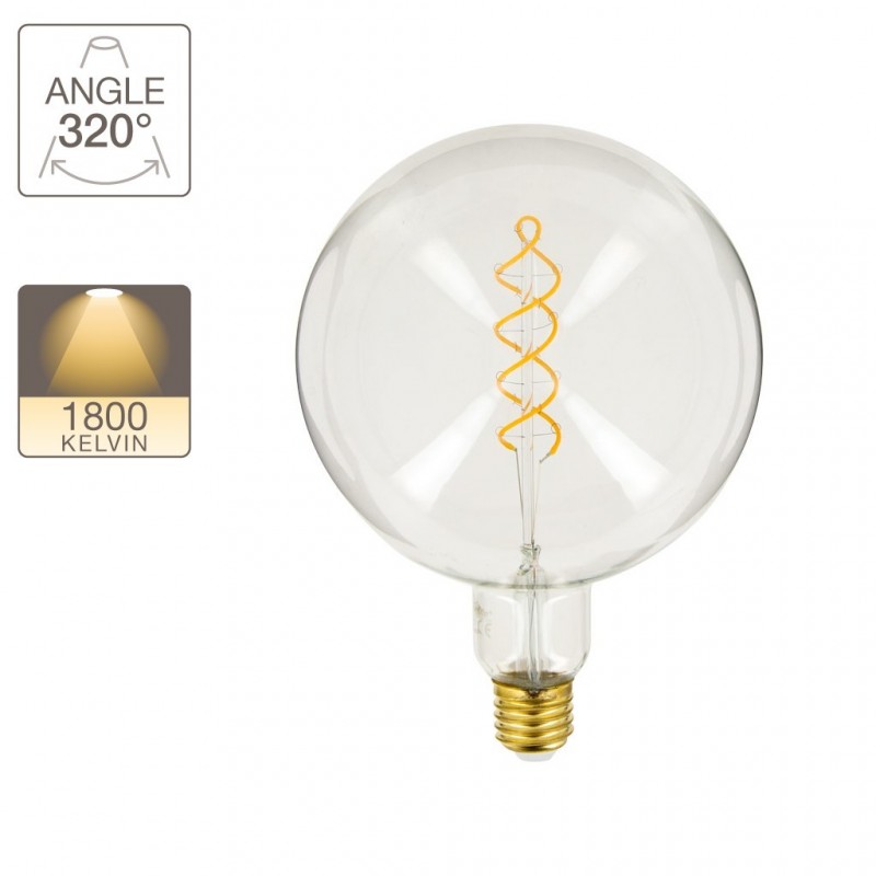 XANLITE ΛΑΜΠΤΗΡΑΣ LED DECO FILAMENT MEDIUM GIANT G150 E27 4W (27W) ΖΕΣΤΟ ΛΕΥΚΟ ΦΩΣ 1800K 280LM