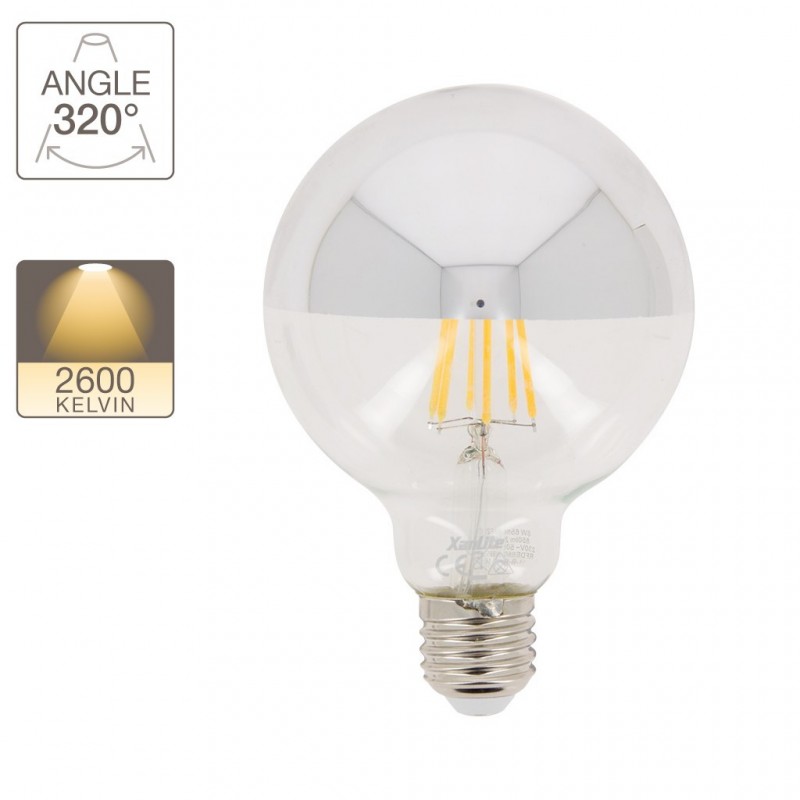 XANLITE ΛΑΜΠΤΗΡΑΣ LED DECO FILAMENT ΚΑΘΡΕΦΤΗ ΑΣΗΜΙ G95 E27 8W (60W) ΖΕΣΤΟ ΛΕΥΚΟ ΦΩΣ 2700K 400LM XANLITE ΛΑΜΠΤΗΡΑΣ LED DECO FILAMENT ΚΑΘΡΕΦΤΗ ΑΣΗΜΙ G95 E27 8W (60W) ΖΕΣΤΟ ΛΕΥΚΟ ΦΩΣ 2700K 400LM