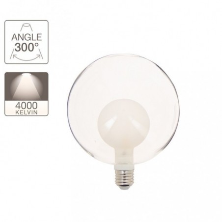 XANLITE ΛΑΜΠΤ. LED DECO ΔΙΠΛΟ ΓΥΑΛΙ(ΣΦΑΙΡΑ) E27 1,5W (20W) ΛΕΥΚΟ ΦΩΣ 4000K 180LM ΜΕ ΑΠΟΣΠ. G9 ΛΑΜΠΤ.