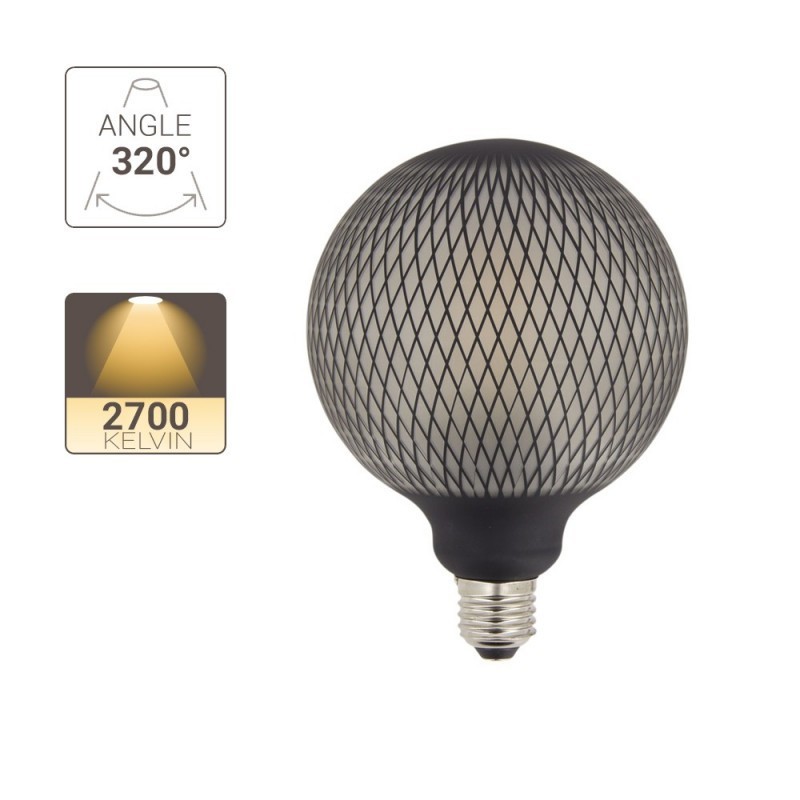 XANLITE ΛΑΜΠΤΗΡΑΣ LED DECO ΜΑΥΡΟ NET LOOK G125 E27 4W (25W) ΖΕΣΤΟ ΛΕΥΚΟ ΦΩΣ 2700K 180LM XANLITE ΛΑΜΠΤΗΡΑΣ LED DECO ΜΑΥΡΟ NET LOOK G125 E27 4W (25W) ΖΕΣΤΟ ΛΕΥΚΟ ΦΩΣ 2700K 180LM