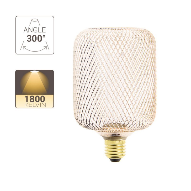 XANLITE ΛΑΜΠΤΗΡΑΣ LED DECO ΧΑΛΚΙΝΟ ΟΛΟΓΡΑΜΜΑ E27 4W (20W) ΖΕΣΤΟ ΛΕΥΚΟ ΦΩΣ 1800K 150LM