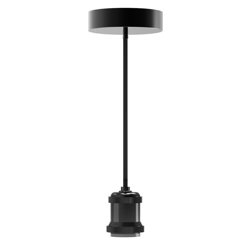 XANLITE ΦΩΤΙΣΤΙΚΟ VINTAGE ΚΡΕΜΑΣΤΟ ΒΑΣΗ Ε27 120CM ΥΦΑΣΜΑΤΙΝΟ ΚΑΛΩΔΙΟ ΜΑΥΡΟ