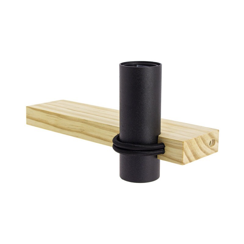 XANLITE DECO ΕΠΙΤΡΑΠΕΖΙΟ ΦΩΤΙΣΤΙΚΟ ΑΠΟ ΦΥΣΙΚΟ ΞΥΛΟ ΚΑΙ ΜΑΥΡΟ ΜΕΤΑΛΟ ΒΑΣΗ Ε27