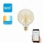 XANLITE KOZII ΛΑΜΠΤΗΡΑΣ LED SMART WIFI KAI BLUETOOTH FILAMENT CCT E27 G125 4,9W 470LM