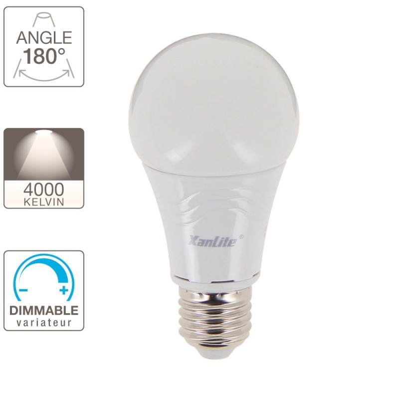 XANLITE ΛΑΜΠΤΗΡΑΣ LED A60 9W 4000Κ 806LM DIMMABLE XANLITE ΛΑΜΠΤΗΡΑΣ LED A60 9W 4000Κ 806LM DIMMABLE