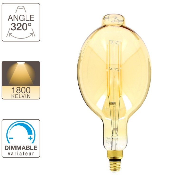 XANLITE ΛΑΜΠΤΗΡΑΣ LED DECO GIANT BT180 E27 8W (60W) ΖΕΣΤΟ ΛΕΥΚΟ ΦΩΣ 1800K 800LM DIMMABLE XANLITE ΛΑΜΠΤΗΡΑΣ LED DECO GIANT BT180 E27 8W (60W) ΖΕΣΤΟ ΛΕΥΚΟ ΦΩΣ 1800K 800LM DIMMABLE