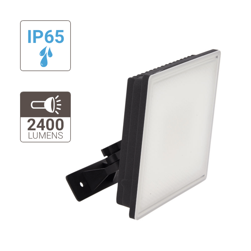 XANLITE ΠΡΟΒΟΛΕΑΣ ΤΟΙΧΟΥ 30W 6500K 2600 LM IP65 ΠΕΡΙΣΤΡΕΦ ΚΕΦΑΛΗ ΣΕ 2 ΑΞΟΝΕΣ ΜΑΥΡΟΣ