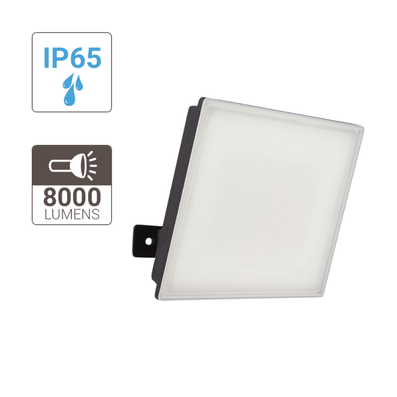XANLITE ΠΡΟΒΟΛΕΑΣ ΤΟΙΧΟΥ 100W 6500K 8000 LM IP65 ΠΕΡΙΣΤΡΕΦ ΚΕΦ ΣΕ 2 ΑΞΟΝΕΣ ΜΑΥΡΟΣ