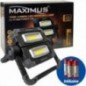 MAXIMUS ΠΡΟΒΟΛΕΑΣ ΜΠΑΤΑΡΙΑΣ LED 4XAA 700 LM(2X350) ΕΩΣ 20Μ ΑΠΟΣΤΑΣΗ ΜΕ ΠΕΡΙΣΤΡ ΒΡΑΧ 20X18,5CM