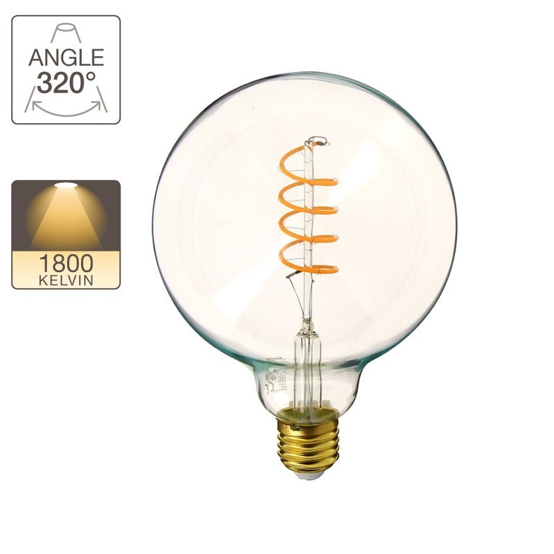 XANLITE ΛΑΜΠΤΗΡΑΣ LED DECO FILAMENT G125 E27 4W (28W) ΖΕΣΤΟ ΛΕΥΚΟ ΦΩΣ 1800Κ 323LM XANLITE ΛΑΜΠΤΗΡΑΣ LED DECO FILAMENT G125 E27 4W (28W) ΖΕΣΤΟ ΛΕΥΚΟ ΦΩΣ 1800Κ 323LM