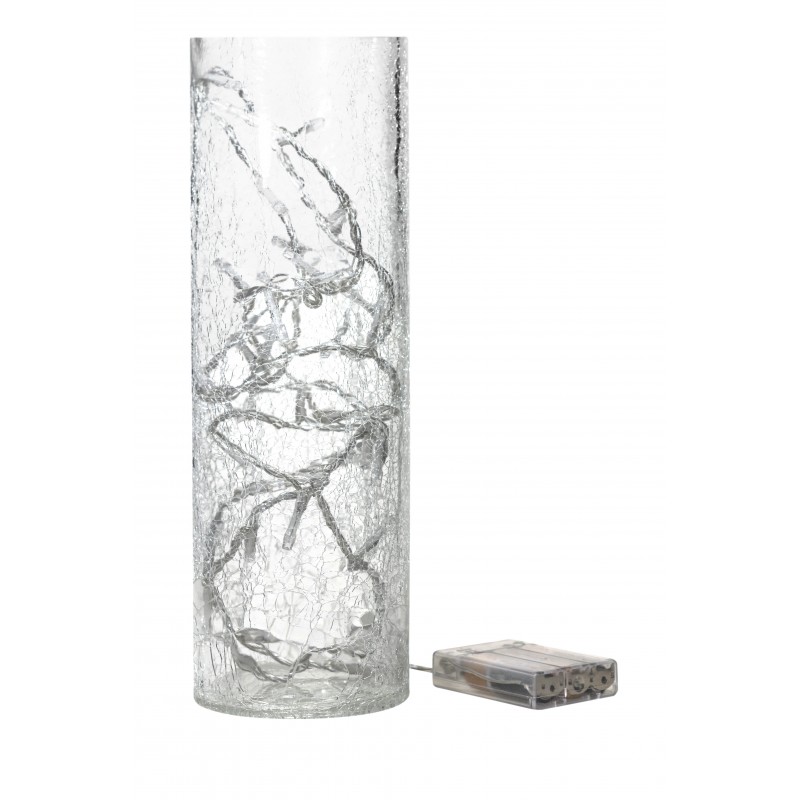 MAXIMUS ΦΩΤΙΣΤΙΚΟ ΜΠΑΤΑΡΙΑΣ DECO 50LM IP44 ΓΥΑΛΙ 2200Κ ΜΠΑΤΑΡΙΕΣ 3*ΑΑΑ (ΠΕΡΙΛΑΜΒΑΝΟΝΤΑΙ) 10*30CM