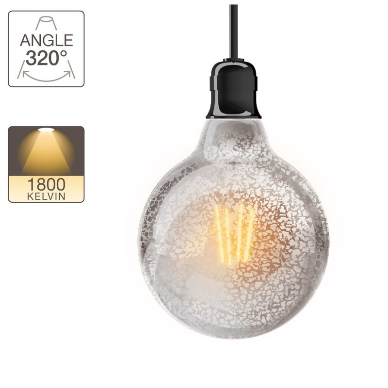 XANLITE ΛΑΜΠΤΗΡΑΣ LED DECO ANTIQUE G125 E27 4W (24W) ΖΕΣΤΟ ΛΕΥΚΟ ΦΩΣ 1800K 240LM XANLITE ΛΑΜΠΤΗΡΑΣ LED DECO ANTIQUE G125 E27 4W (24W) ΖΕΣΤΟ ΛΕΥΚΟ ΦΩΣ 1800K 240LM