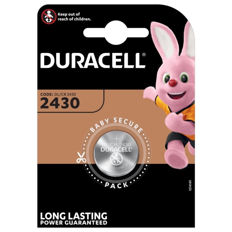 DURACELL ΜΠΑΤΑΡΙΑ ΛΙΘΙΟΥ 2430 1ΤΜΧ