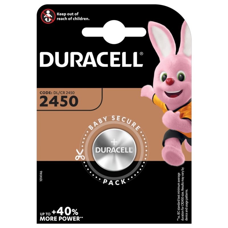 DURACELL ΜΠΑΤΑΡΙΑ ΛΙΘΙΟΥ 2450 1ΤΜΧ