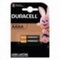 DURACELL ΜΠΑΤΑΡΙΑ ΑΛΚΑΛΙΚΗ AAAA ΜΝ2500 2ΤΜΧ DURACELL ΜΠΑΤΑΡΙΑ ΑΛΚΑΛΙΚΗ AAAA ΜΝ2500 2ΤΜΧ