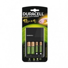 DURACELL ΤΑΧΥΦΟΡΤΙΣΤΗΣ CHARGER ΜΠΑΤΑΡΙΩΝ ΜΕ ΔΩΡΟ ΜΠΑΤΑΡΙΕΣ 2AA & 2AAA