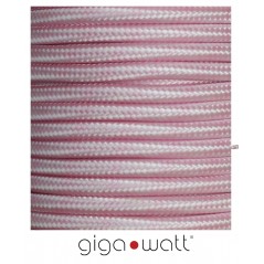 FABRIC CABLE PINK 2 X 0,75mm