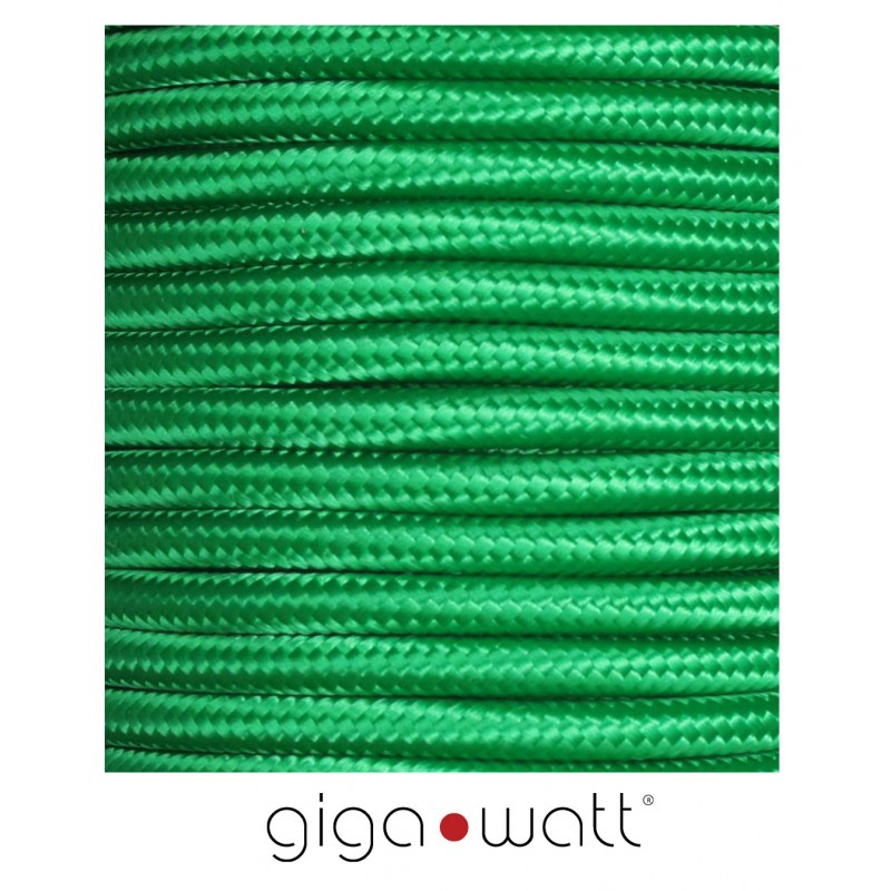 FABRIC CABLE GREEN 2 X 0,75mm