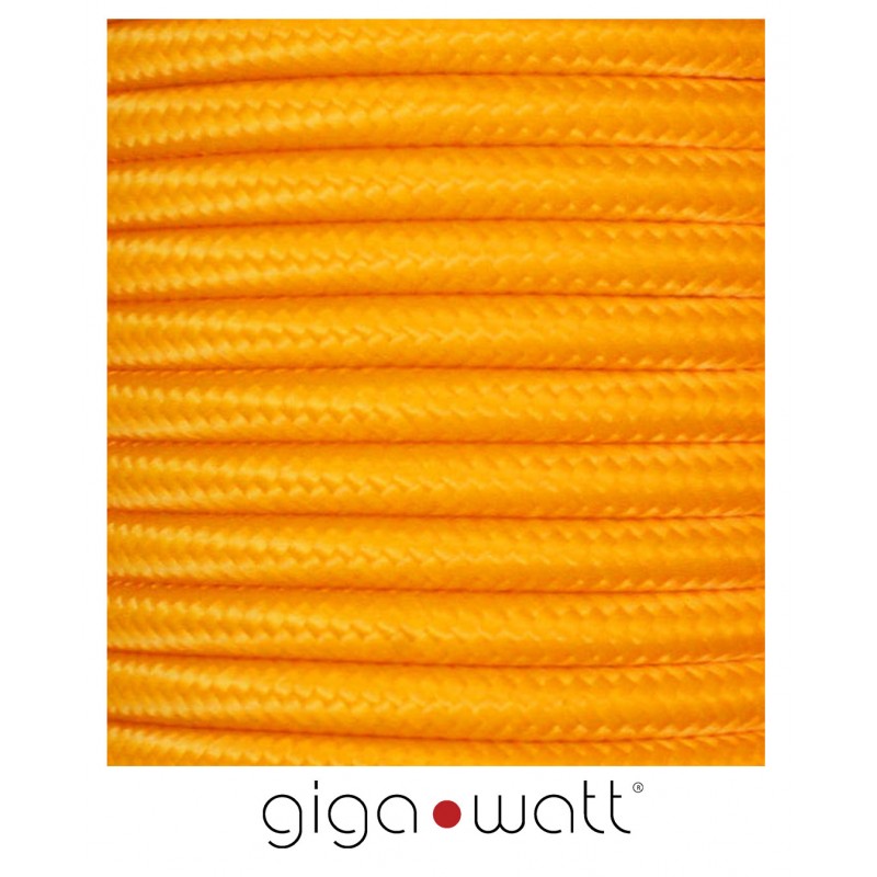 NEON FABRIC CABLE LIGHT ORANGE 2 X 0,75mm