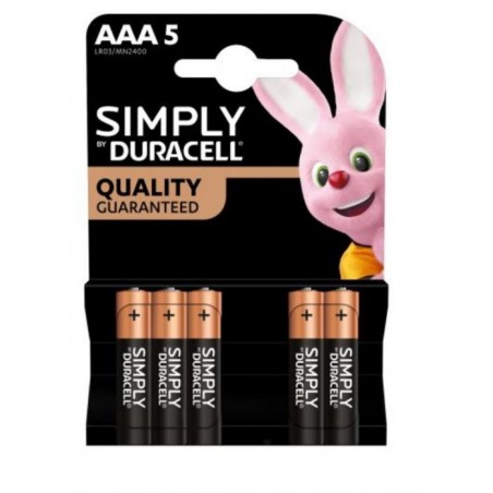 DURACELL SIMPLY ΜΠΑΤΑΡΙΑ ΑΛΚΑΛΙΚΗ AΑA 5ΤΜΧ