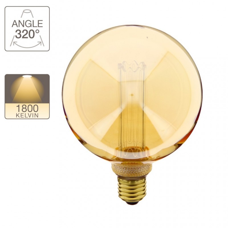 XANLITE ΛΑΜΠΤΗΡΑΣ LED DECO EDISON ΜΕ ΟΛΟΓΡΑΜΜΑ G125 E27 4W (20W) ΖΕΣΤΟ ΛΕΥΚΟ ΦΩΣ 1800K 200LM